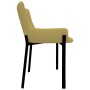 Dining chairs 2 units yellow fabric by vidaXL, dining chairs - Ref: Foro24-282596, Price: 116,99 €, Discount: %