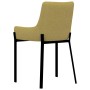 Dining chairs 2 units yellow fabric by vidaXL, dining chairs - Ref: Foro24-282596, Price: 116,99 €, Discount: %