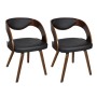 Dining chairs 2 units brown synthetic leather by vidaXL, dining chairs - Ref: Foro24-240706, Price: 261,75 €, Discount: %