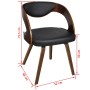 Dining chairs 2 units brown synthetic leather by vidaXL, dining chairs - Ref: Foro24-240706, Price: 261,75 €, Discount: %