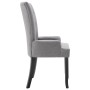 Light Gray Fabric Dining Chair with Armrests by vidaXL, dining chairs - Ref: Foro24-248460, Price: 138,61 €, Discount: %