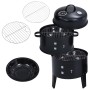 Charcoal smoker barbecue 3 in 1 40x80 cm by vidaXL, Barbecues - Ref: Foro24-46613, Price: 74,99 €, Discount: %