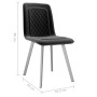 Dining chairs 2 units black velvet by vidaXL, dining chairs - Ref: Foro24-282570, Price: 114,91 €, Discount: %