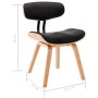 Dining chairs 2 pcs curved wood and black synthetic leather by vidaXL, dining chairs - Ref: Foro24-283125, Price: 254,80 €, D...