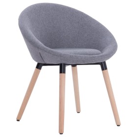 Light gray fabric dining chair by vidaXL, dining chairs - Ref: Foro24-283429, Price: 90,99 €, Discount: %