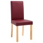 Esszimmerstühle 4 Einheiten rotes Kunstleder von vidaXL, Essstühle - Ref: Foro24-248947, Preis: 191,60 €, Rabatt: %