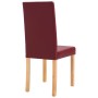 Esszimmerstühle 4 Einheiten rotes Kunstleder von vidaXL, Essstühle - Ref: Foro24-248947, Preis: 191,60 €, Rabatt: %