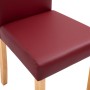 Esszimmerstühle 4 Einheiten rotes Kunstleder von vidaXL, Essstühle - Ref: Foro24-248947, Preis: 191,99 €, Rabatt: %