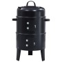 Charcoal smoker barbecue 3 in 1 40x80 cm by vidaXL, Barbecues - Ref: Foro24-46613, Price: 74,99 €, Discount: %