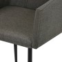 Sillas de comedor con reposabrazos 2 unidades tela gris topo de vidaXL, Sillas de comedor - Ref: Foro24-281849, Precio: 157,8...