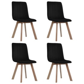 Dining chairs 4 units black velvet by vidaXL, dining chairs - Ref: Foro24-248209, Price: 227,94 €, Discount: %