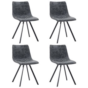 Dining chairs 4 units black synthetic leather by vidaXL, dining chairs - Ref: Foro24-281478, Price: 298,99 €, Discount: %