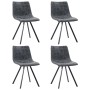 Dining chairs 4 units black synthetic leather by vidaXL, dining chairs - Ref: Foro24-281478, Price: 297,90 €, Discount: %