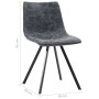 Dining chairs 4 units black synthetic leather by vidaXL, dining chairs - Ref: Foro24-281478, Price: 297,90 €, Discount: %