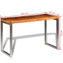 Dining table with steel legs and solid sheesham wood by vidaXL, Kitchen and dining tables - Ref: Foro24-242126, Price: 140,34...