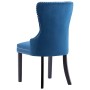 Sillas de comedor 2 unidades terciopelo azul de vidaXL, Sillas de comedor - Ref: Foro24-287958, Precio: 298,19 €, Descuento: %