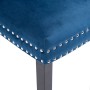 Sillas de comedor 2 unidades terciopelo azul de vidaXL, Sillas de comedor - Ref: Foro24-287958, Precio: 298,19 €, Descuento: %