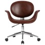 Brown synthetic leather swivel dining chair by vidaXL, dining chairs - Ref: Foro24-287393, Price: 166,48 €, Discount: %