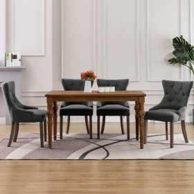 Dining chairs 4 units gray fabric by vidaXL, dining chairs - Ref: Foro24-3058302, Price: 572,99 €, Discount: %