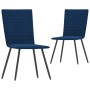 Sillas de comedor 2 unidades terciopelo azul de vidaXL, Sillas de comedor - Ref: Foro24-287804, Precio: 93,73 €, Descuento: %