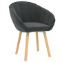 Dark Gray Velvet Dining Chair by vidaXL, dining chairs - Ref: Foro24-289551, Price: 91,21 €, Discount: %