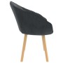 Dark Gray Velvet Dining Chair by vidaXL, dining chairs - Ref: Foro24-289551, Price: 91,21 €, Discount: %