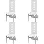 Dining chairs 4 units white synthetic leather by vidaXL, dining chairs - Ref: Foro24-243647, Price: 194,43 €, Discount: %