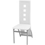 Dining chairs 4 units white synthetic leather by vidaXL, dining chairs - Ref: Foro24-243647, Price: 194,43 €, Discount: %