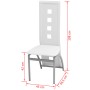 Dining chairs 4 units white synthetic leather by vidaXL, dining chairs - Ref: Foro24-243647, Price: 194,43 €, Discount: %