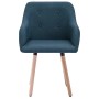 Dining chairs 2 units blue fabric by vidaXL, dining chairs - Ref: Foro24-322985, Price: 164,61 €, Discount: %