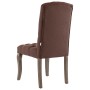 Dining chairs 2 pcs brown linen effect fabric by vidaXL, dining chairs - Ref: Foro24-287947, Price: 254,12 €, Discount: %