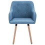 Dining chairs 4 units of blue fabric by vidaXL, dining chairs - Ref: Foro24-3056708, Price: 361,98 €, Discount: %