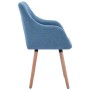 Dining chairs 4 units of blue fabric by vidaXL, dining chairs - Ref: Foro24-3056708, Price: 361,98 €, Discount: %