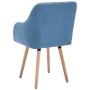 Dining chairs 4 units of blue fabric by vidaXL, dining chairs - Ref: Foro24-3056708, Price: 361,98 €, Discount: %