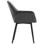 Gray Faux Leather Dining Chair by vidaXL, dining chairs - Ref: Foro24-289483, Price: 163,99 €, Discount: %