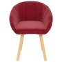 Wine red velvet dining chair by vidaXL, dining chairs - Ref: Foro24-289450, Price: 109,05 €, Discount: %