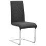 Cantilever dining chairs 2 units black synthetic leather by vidaXL, dining chairs - Ref: Foro24-282907, Price: 165,79 €, Disc...