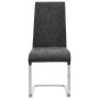 Cantilever dining chairs 2 units black synthetic leather by vidaXL, dining chairs - Ref: Foro24-282907, Price: 165,79 €, Disc...