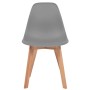 Dining chairs 6 units gray plastic by vidaXL, dining chairs - Ref: Foro24-244776, Price: 235,55 €, Discount: %