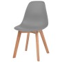 Dining chairs 6 units gray plastic by vidaXL, dining chairs - Ref: Foro24-244776, Price: 235,55 €, Discount: %