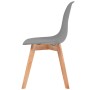 Dining chairs 6 units gray plastic by vidaXL, dining chairs - Ref: Foro24-244776, Price: 235,55 €, Discount: %