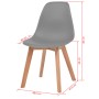 Dining chairs 6 units gray plastic by vidaXL, dining chairs - Ref: Foro24-244776, Price: 235,55 €, Discount: %