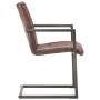 Cantilever dining chairs 2 units real worn brown leather by vidaXL, dining chairs - Ref: Foro24-321849, Price: 289,75 €, Disc...