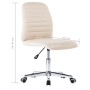 Dining chairs 2 units cream fabric by vidaXL, dining chairs - Ref: Foro24-283601, Price: 111,99 €, Discount: %