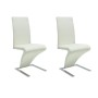 Dining chairs 2 units white synthetic leather by vidaXL, dining chairs - Ref: Foro24-240043, Price: 206,85 €, Discount: %