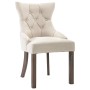 Dining chairs, 2 units, beige fabric by vidaXL, dining chairs - Ref: Foro24-287945, Price: 312,02 €, Discount: %