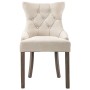 Dining chairs, 2 units, beige fabric by vidaXL, dining chairs - Ref: Foro24-287945, Price: 312,02 €, Discount: %