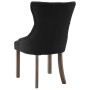 Sillas de comedor 2 unidades de tela negras de vidaXL, Sillas de comedor - Ref: Foro24-287942, Precio: 293,95 €, Descuento: %