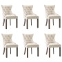 Dining chairs, 6 units, beige fabric. by vidaXL, dining chairs - Ref: Foro24-3058307, Price: 999,10 €, Discount: %