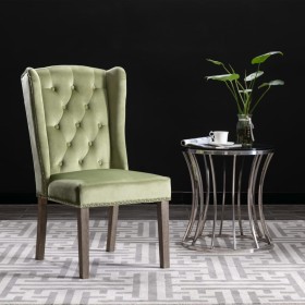 Light green velvet dining chair by vidaXL, dining chairs - Ref: Foro24-287953, Price: 186,19 €, Discount: %